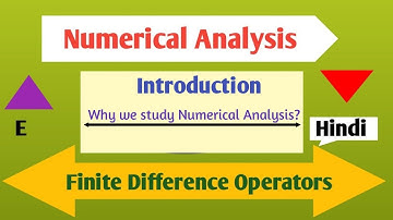 Finite Difference Operators|Introduction|Numerical Analysis