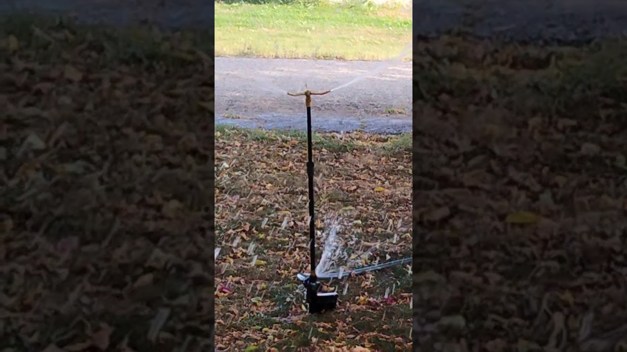 This sprinkler is malfunctioning  useful a very windy Sunday #sprinkler #watering #farmlife