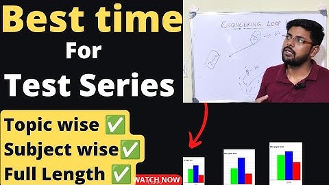 Best Time to Start Test Series 🔥🔥 ll GATE 2025 ll GATE Test Series Marks ll @EngineeringLoop