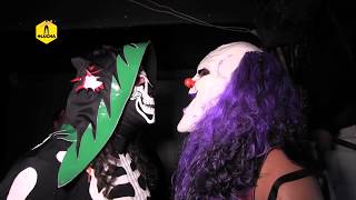 La Parka y Dave The Clown se van a los golpes en Backstage de la Arena Neza