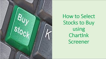 How to use ChartInk Scanner