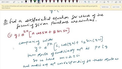 ODE | 07 | Unit 3 |Question On Linear Differential Equations with Constant Coefficients | Nikhil Sir