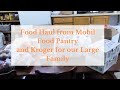 Mobile Food Pantry Haul for our Large Family