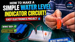 Make Simple Water Detector Circuit using Water Sensor| Easy Electronics Project 💧