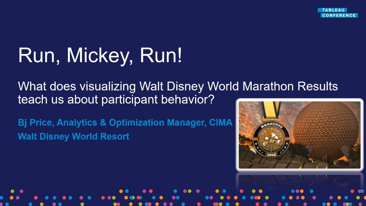 Run, Mickey, run! Visualizing Disney World race results YouTube