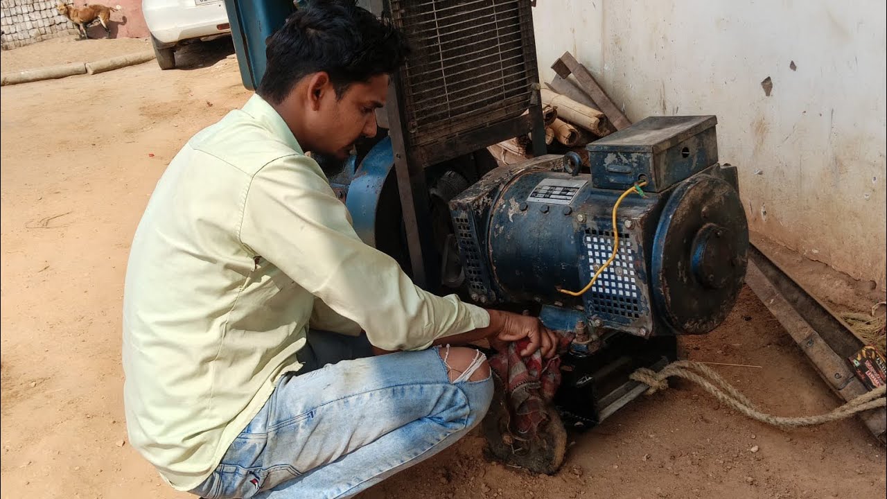 10 HP kirloskar Diesel Janretar Ka Saf  Safai Duston