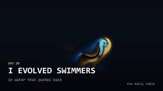 WAKE — I built an ocean, then evolved things that swim in it