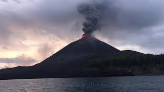 Volcano Expedition to Krakatoa 18-24 Nov 2018: eruption footage