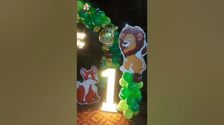 Jungle Theme Birthday Decoration #jungletheme #birthdaydecoration #jungle #birthdaydecor #diy #decor