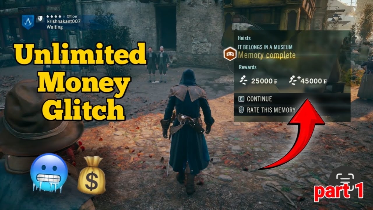 Unlock 70k in 5 Minutes! Money Glitch in Assassin's Creed Unity | It ...