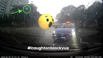 #caughtonblackvue Head-on collision at traffic junction