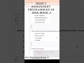 NPTEL- PROGRAMMING IN JAVA WEEK -1 2026 01 19 at 3 40 40 PM #education #exam
