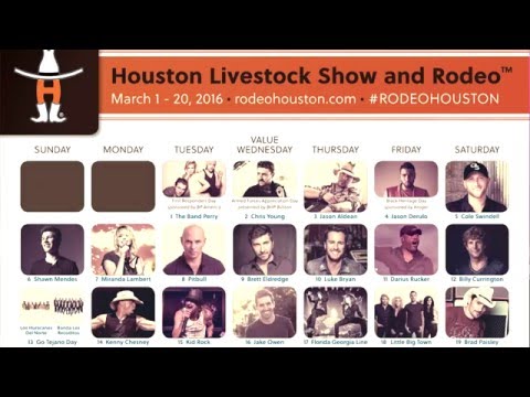 The 2016 Houston Livestock Show and Rodeo Lineup Is Out And You Have Already Seen It… SIX TIMES