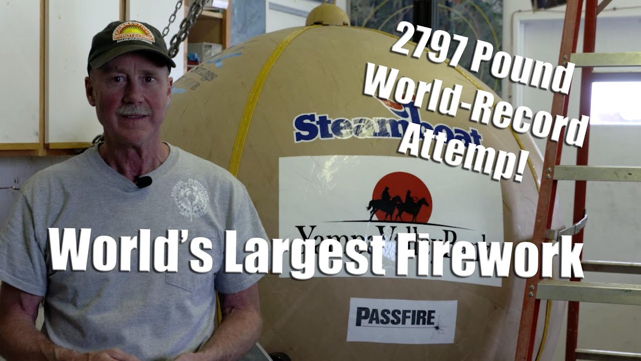 Guinness World-Record Largest Aerial Firework 2797 pounds/1272KG ...