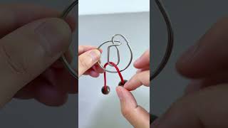 Can you remove the rope in the middle of the ring?#Puzzles #IQ #iqtest