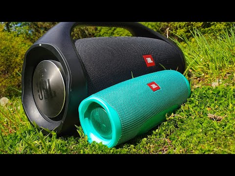 JBL Charge 4 vs. JBL Boombox | BASS TEST!!! [100% Volume]