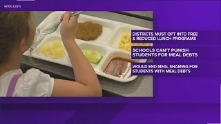 A bill aimed at expanding free, reduced lunches now headed to the governor