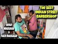 THE BEST Street Head Massage With Face wash By IndianStreet Barber💈#asmr#sensoryoverload #relaxtion