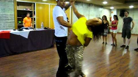 Braz & Josy demo at ZoukLambada beach festival bcn