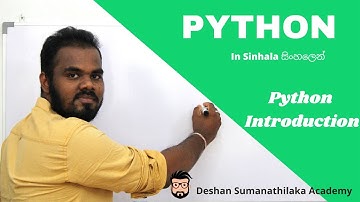 Python Introduction in Sinhala ||  AL ICT SE CS IT - UG
