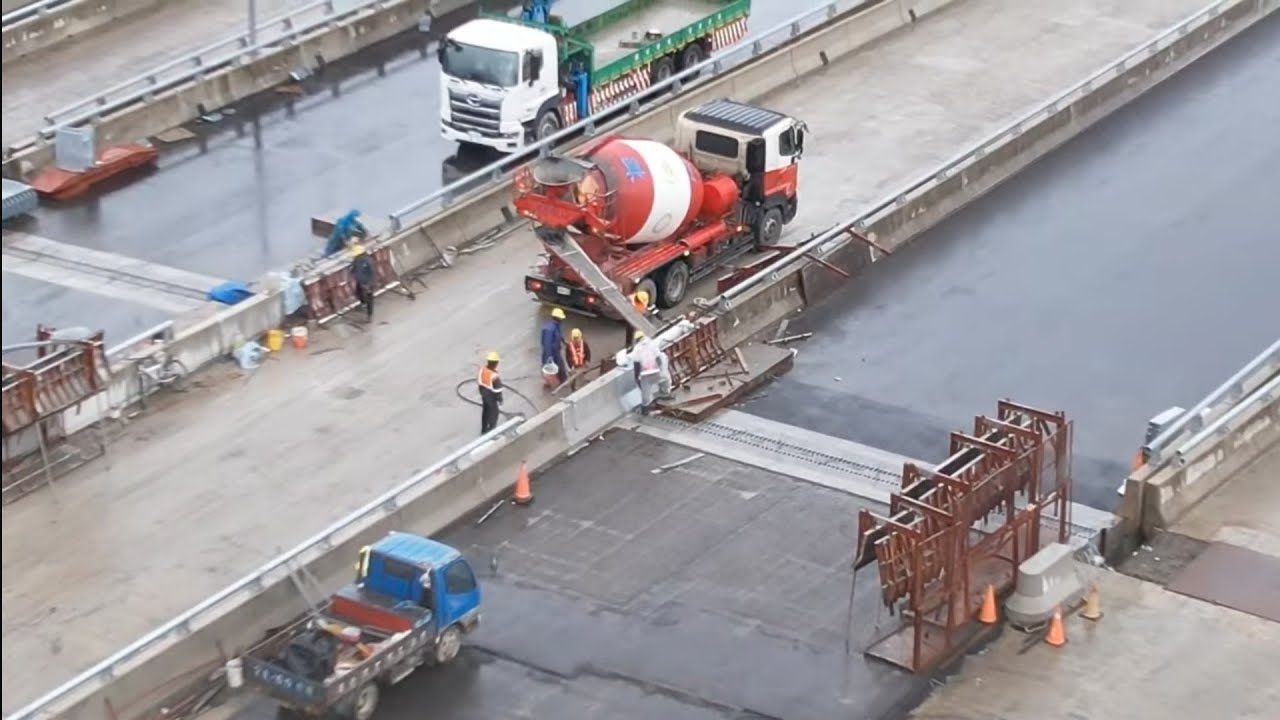 2026.03.04  淡江大橋  八里端開工後觀察 各區更新進度施工概況  空拍 LIVE 直播