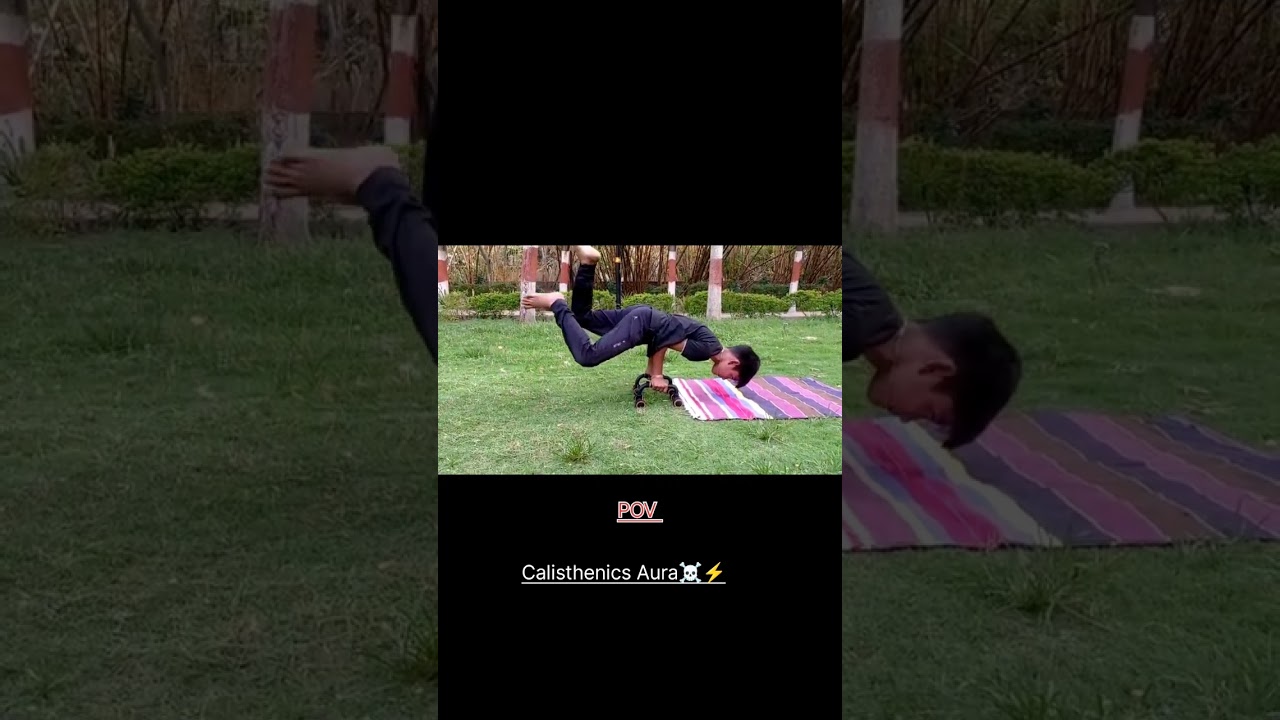⚡ Elbow lever ☠️☠️ #calisthenics #stunt by Harshit CSW