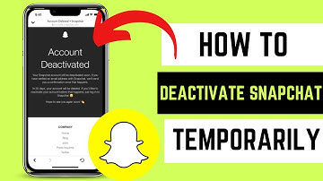 How To Deactivate Snapchat Account Temporarily (2023)