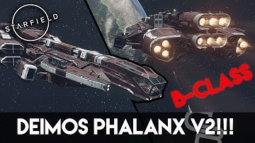 DEIMOS PHALANX V2! B-Class Ship! Great for beginners! (Starfield Ship Building Tutorial)
