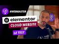 Crer un site wordpress avec elementor cloud website  le test 