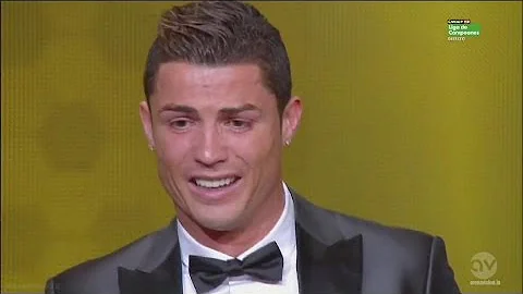 Cristiano Ronaldo EMOTIONAL After He Wins FIFA Ballon dOr 2013 (HD) - DayDayNews