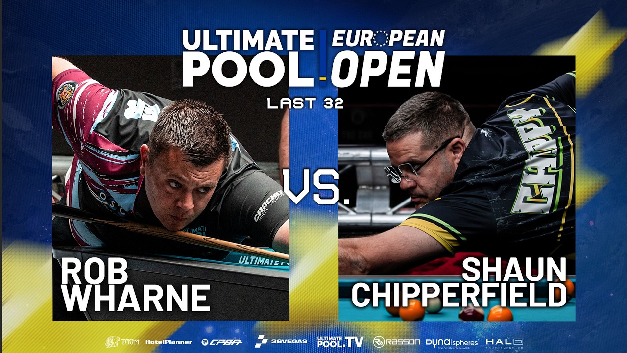 CuePoint billiards news cover image for Rob Wharne Demonstrates Resilience in European Open 2026 Last 32 Clash