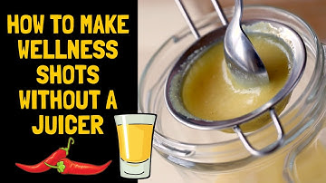 How To Make Ginger Cayenne Turmeric Lemon Shot Without A Juicer (Pungent and Spicy)