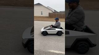 The Mini Tesla Cybertruck is super fun to drive. Your kids will love it! 💯 #cybertruck #tesla #toys