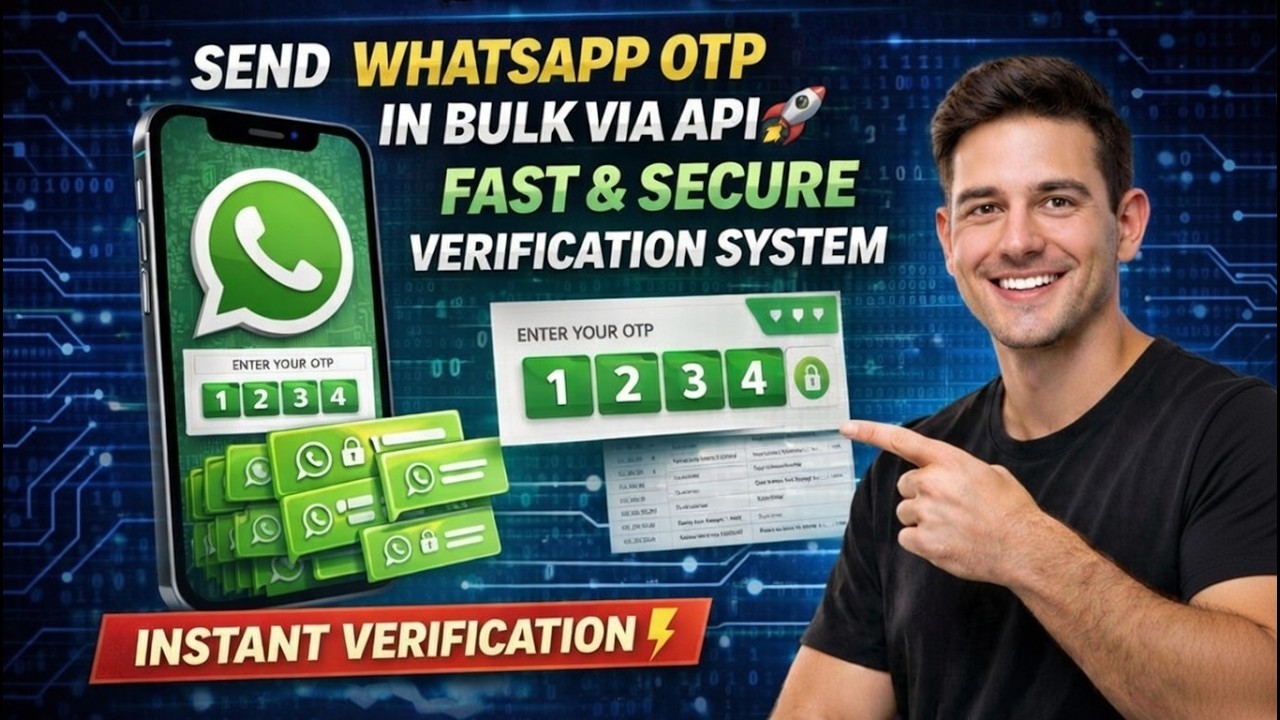 Send WhatsApp OTP in Bulk via API 🚀 Fast & Secure Verification System ...