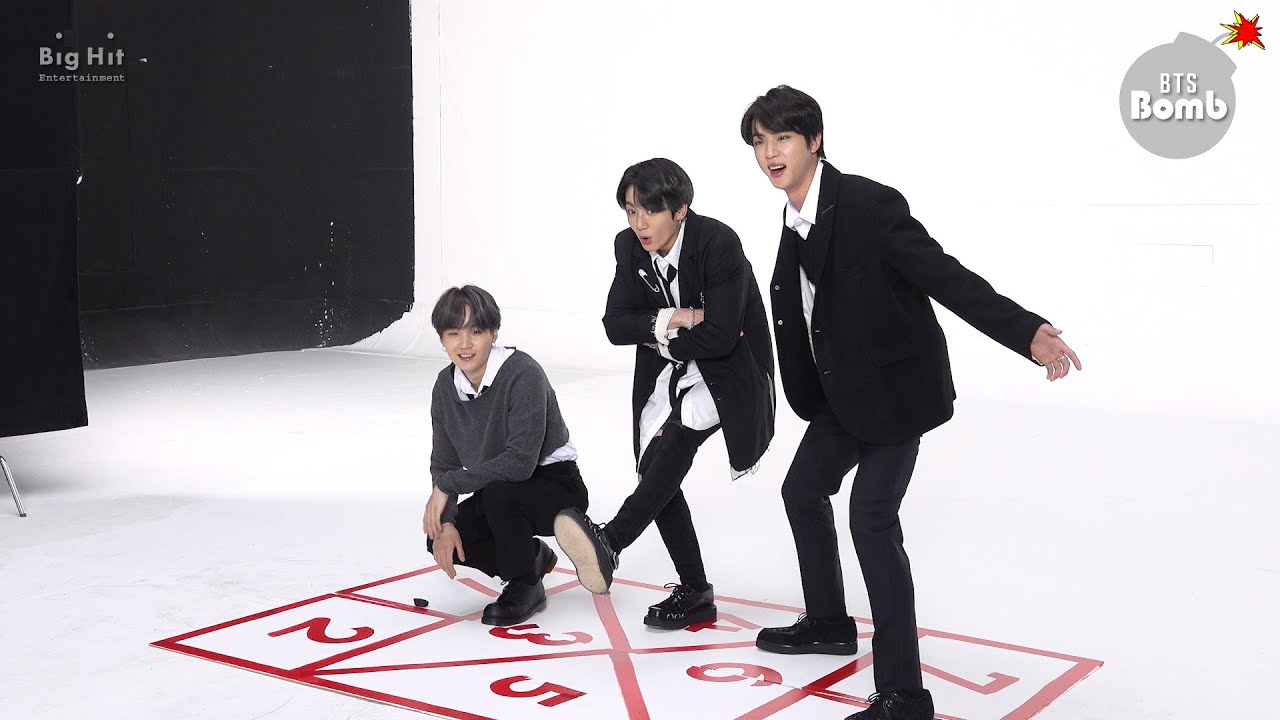Bts Members Jin, Suga, Jungkook Play Hopscotch And It Will Remind You Of  Your Childhood Days : Bollywood News - Bollywood Hungama