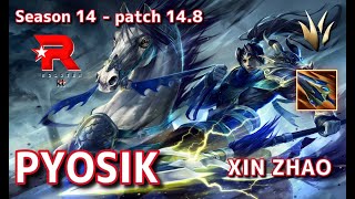 【KRサーバー/GM】KT Pyosik シンジャオ(XinZhao) VS ヴィエゴ(Viego) JG - Patch14.8 KR Ranked【LoL】