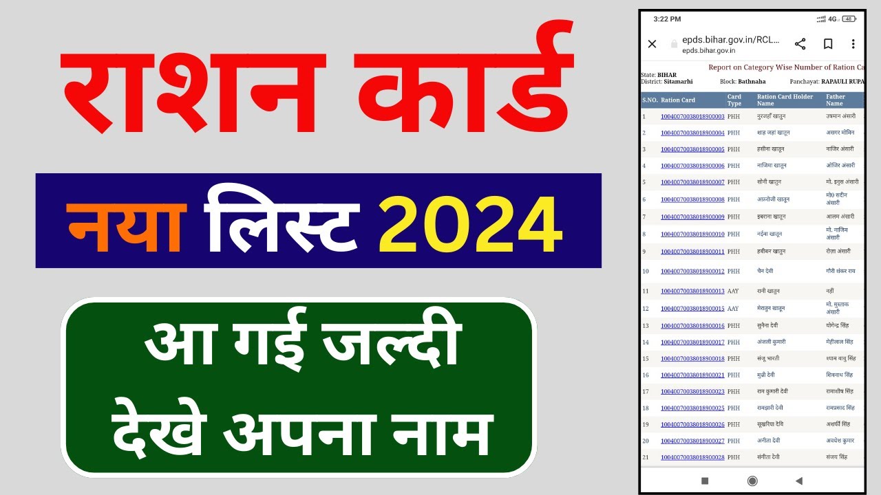 new ration card suchi kaise dekhen | new ration card suchi kaise nikale ...