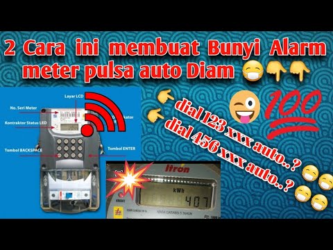 cara menghilangkan bunyi alarm meter listrik pulsa #auto mati