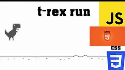 We build T-REX RUN! The popular Chrome Dino Game! No Canvas required just pure JavaScript, HTML, CSS
