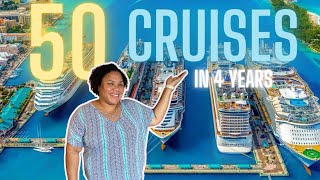 I took 50 CRUISES in 4 years! Being a FULL TIME Cruiser and Content Creator!