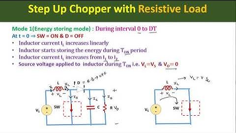Step Up Chopper Part  1 : Operation & Derivation of Output Voltage