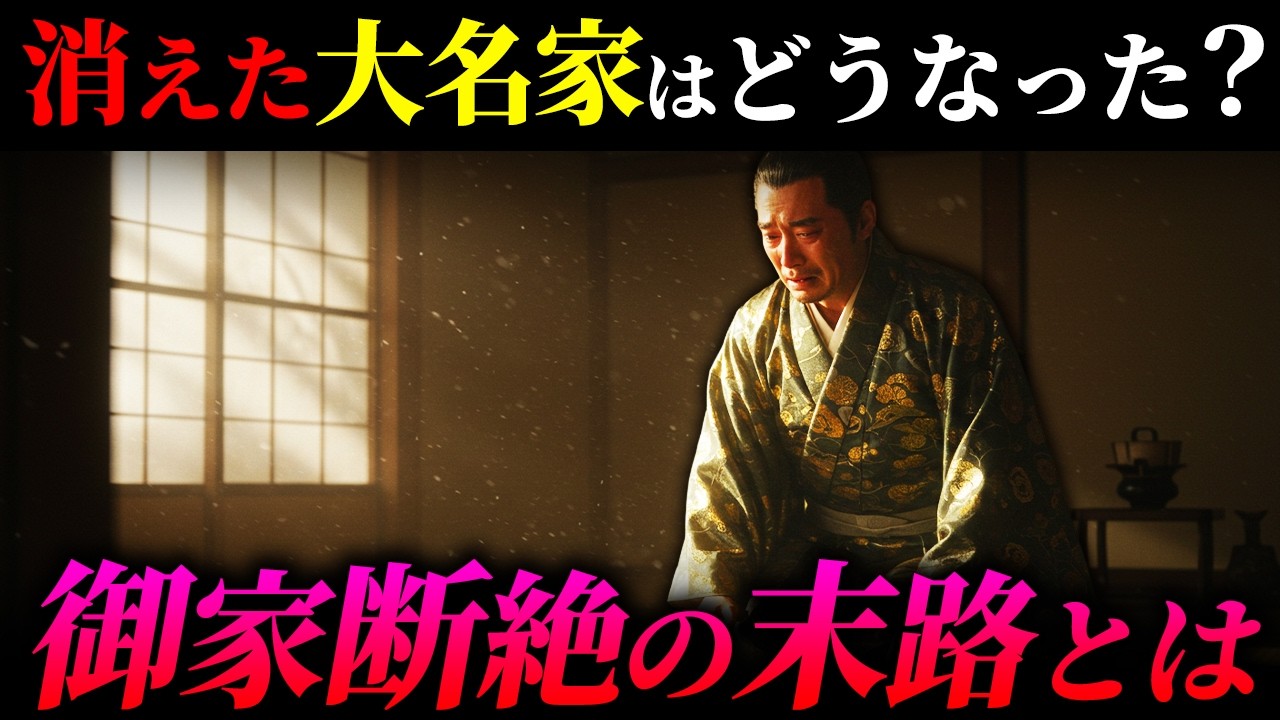 【悲惨な運命】御家断絶となった大名家の末路とは？