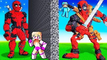 I Cheated With DEADPOOL in Minecraft Build Battle!