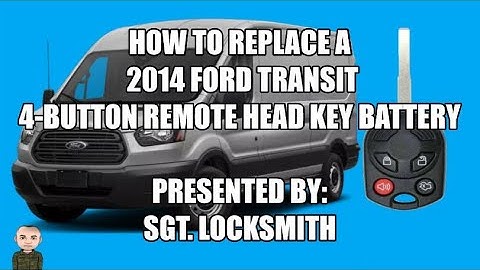How to replace a 2014 Ford Transit 4 Button Remote Head Key Battery
