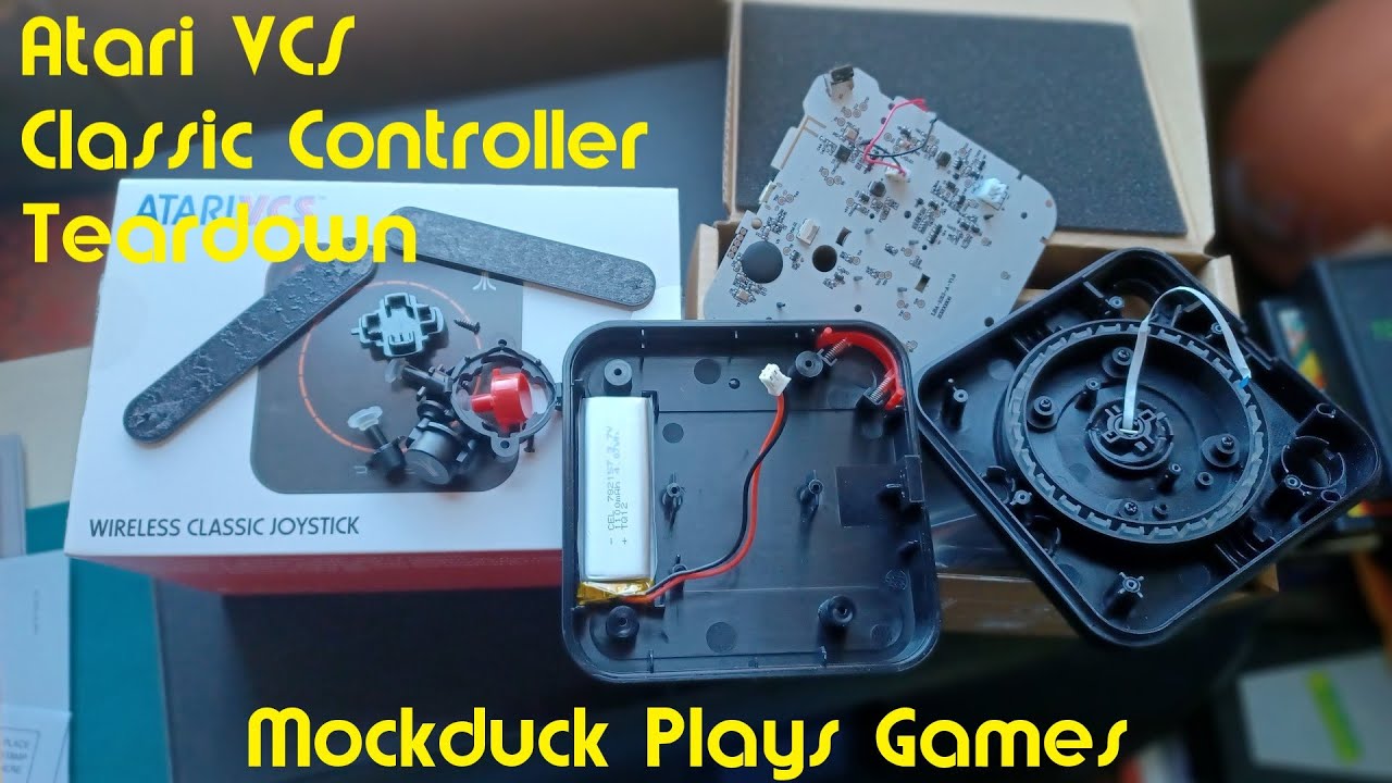 How to Break a Classic (Classic Controller Teardown) - The new Atari VCS - Mockduck Plays Games