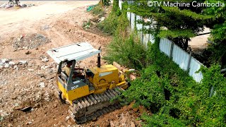 Full Completed ! Experience Operating Of Machinery Dozer Pushing Concrete Millings & Truck Dumping by TV Machine Cambodia 1,433 views 4 days ago 1 hour, 23 minutes