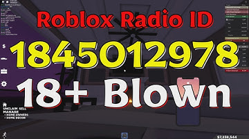 Blown Roblox Radio Codes/IDs