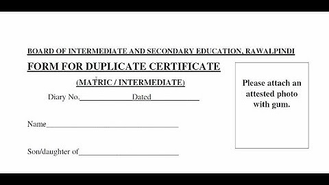 Rawalpindi Board Duplicate Marksheet | Degree | Certificate | Result Card