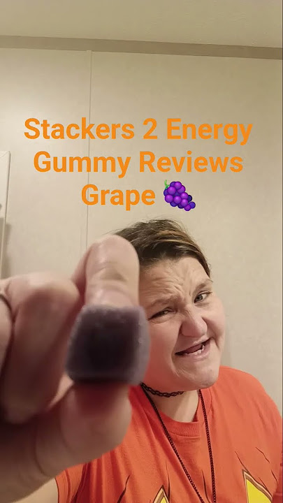 Kristie Tries Stackers 2 Energy Gummy Reviews Grape 🍇