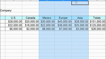 3 -  LibreOffice-Calc, OpenOffice-Calc, Excel Tutorial - Formatting the Fictitous Company